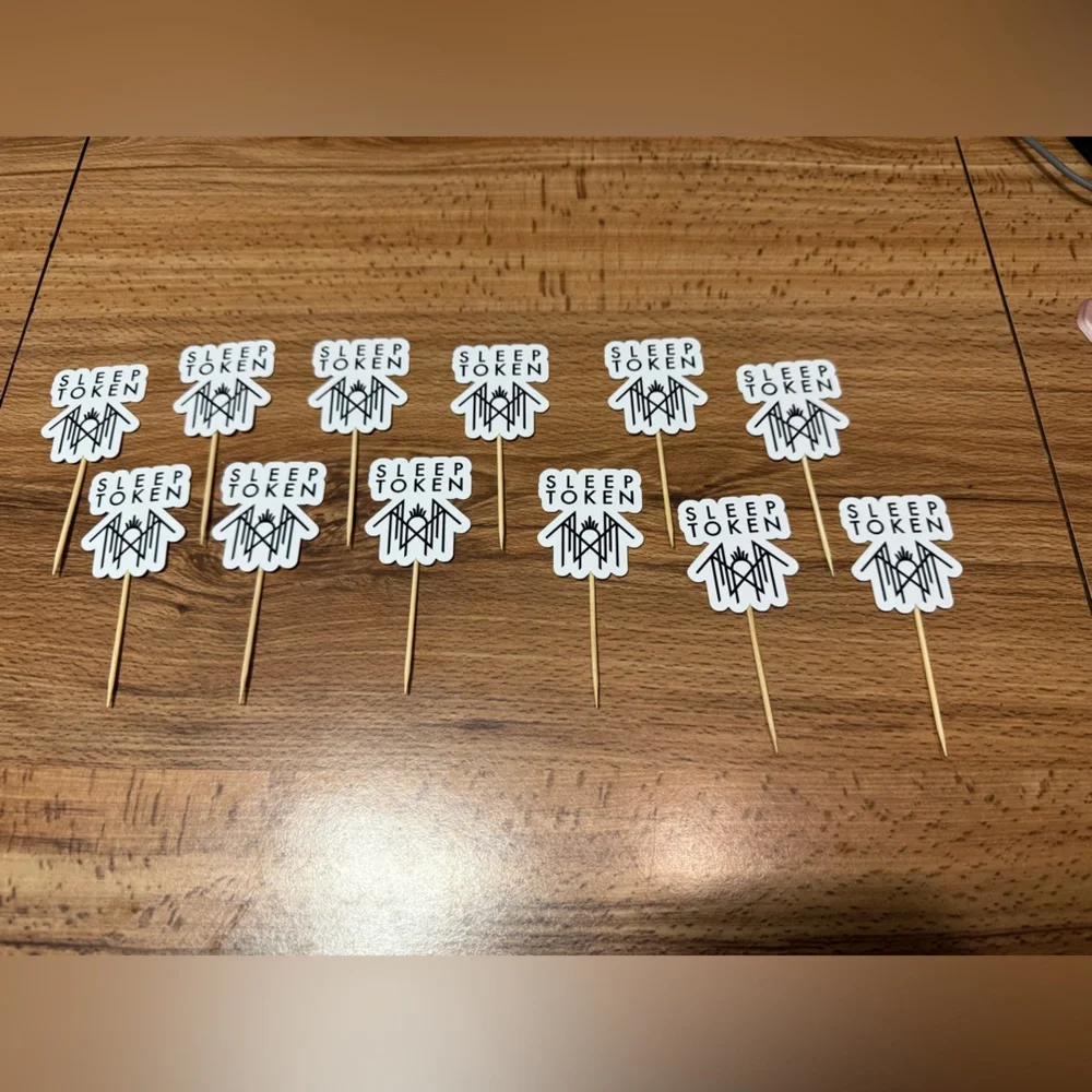 Sleep token party Cupcake Toppers